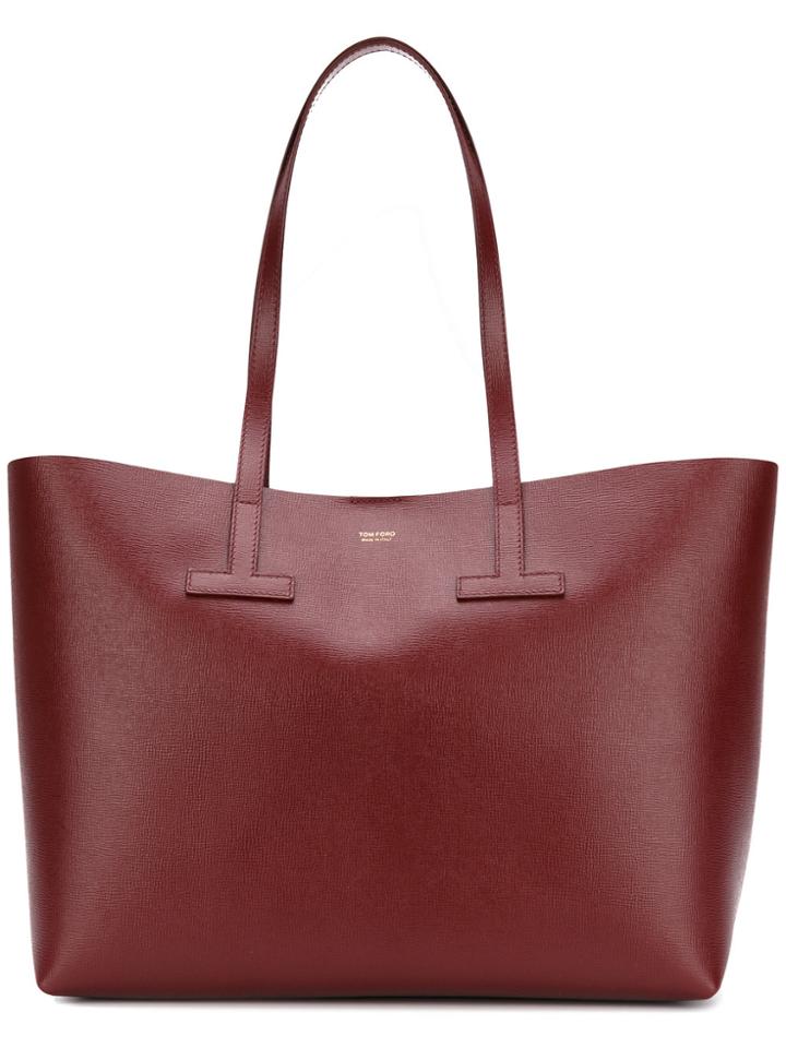 Tom Ford Logo Stamp Tote - Red