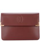 Cartier Vintage Must De Cartier Clutch - Red