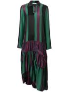 Jw Anderson Dropwaist Hoop Skirt Panelled Dress - Multicolour