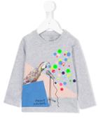 Stella Mccartney Kids - Parrot Print Sweatshirt - Kids - Cotton - 12 Mth, Grey