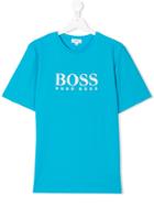 Boss Kids Teen Printed Logo T-shirt - Blue