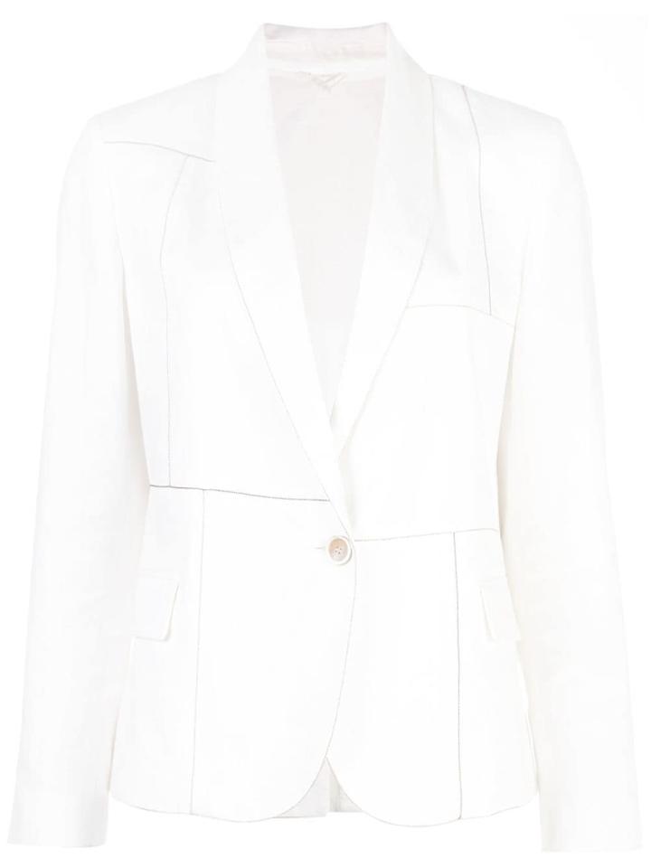 Brunello Cucinelli Single Breasted Blazer - White