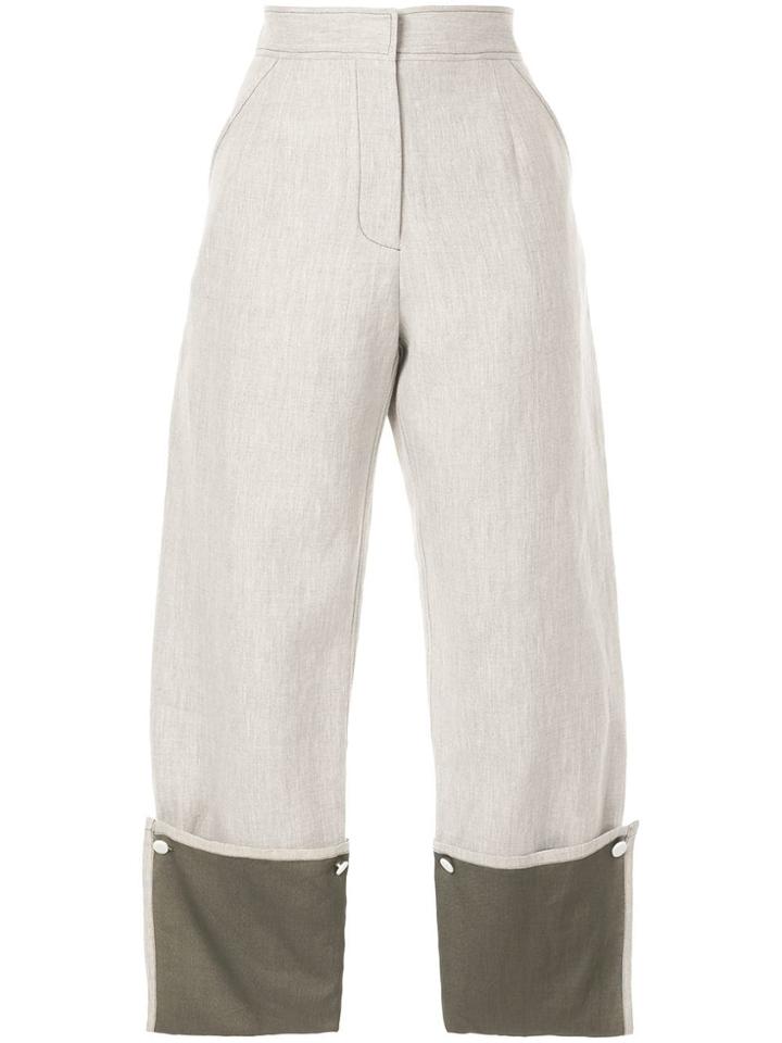 Christopher Esber Bonded Linen Trouser - Grey