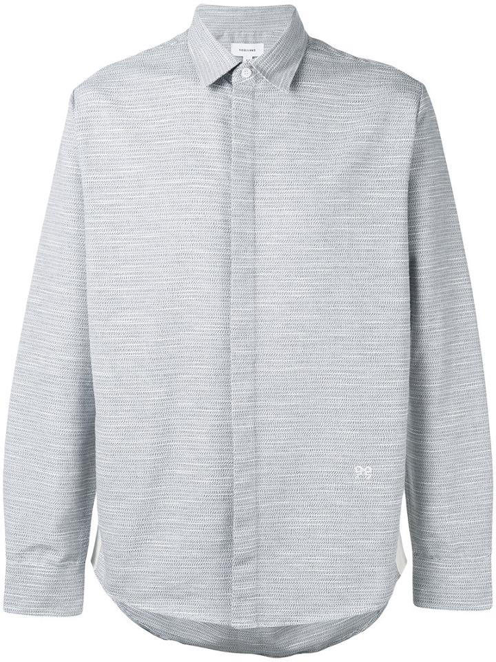 Soulland - Fardon Gross Grain Shirt - Men - Cotton - M, Grey, Cotton