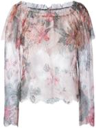 Philosophy Di Lorenzo Serafini Floral Lace Blouse - Multicolour