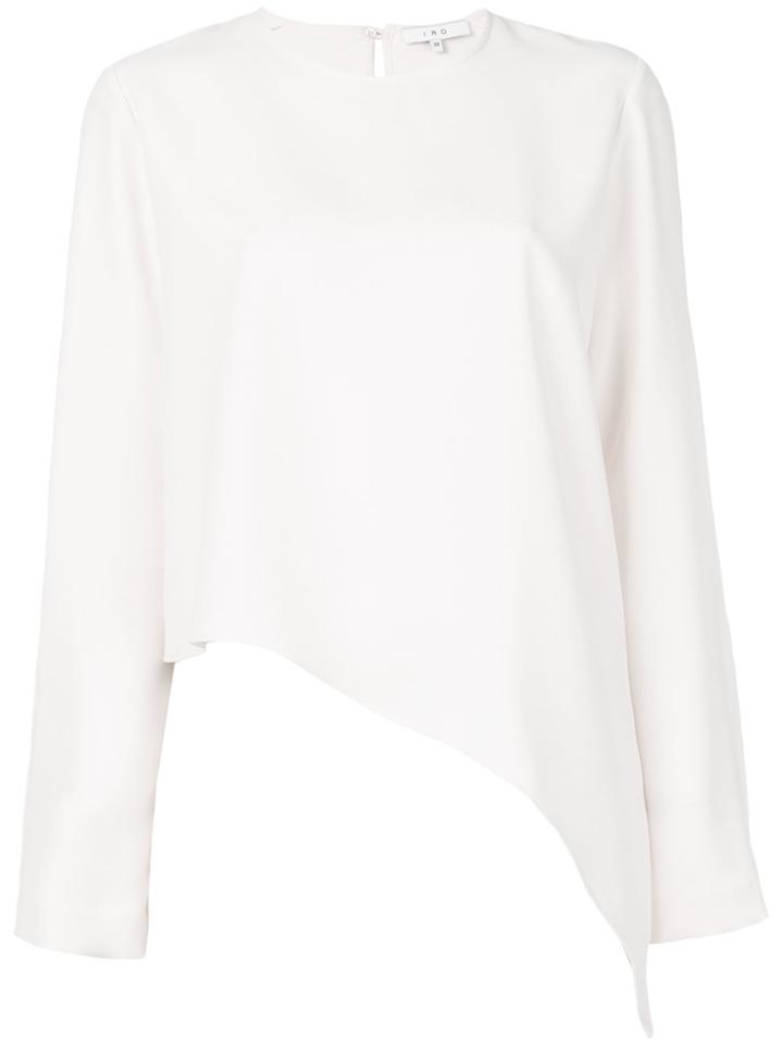 Iro Asymmetric Blouse - Pink & Purple