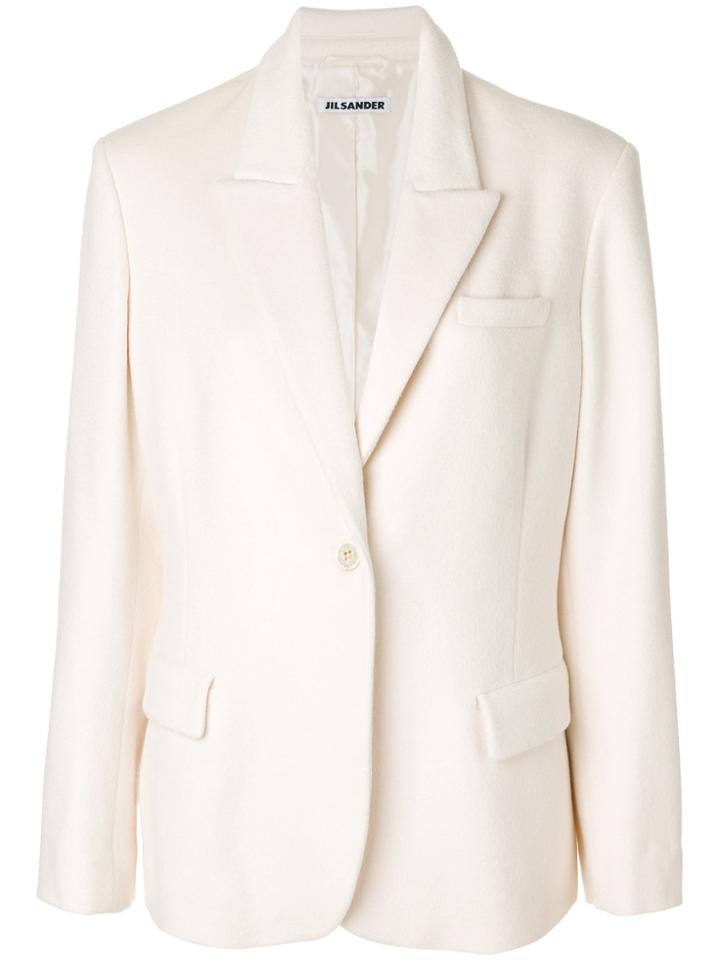 Jil Sander Vintage Flap Pockets Classic Blazer - White
