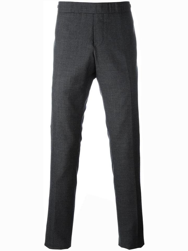 Thom Browne Tapered Trousers, Men's, Size: 0, Grey, Wool/cupro
