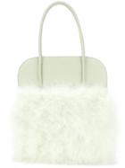 Nina Ricci Panelled Fluffy Tote - Green