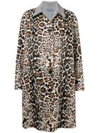 Bottega Veneta Leopard Print Coat - Brown