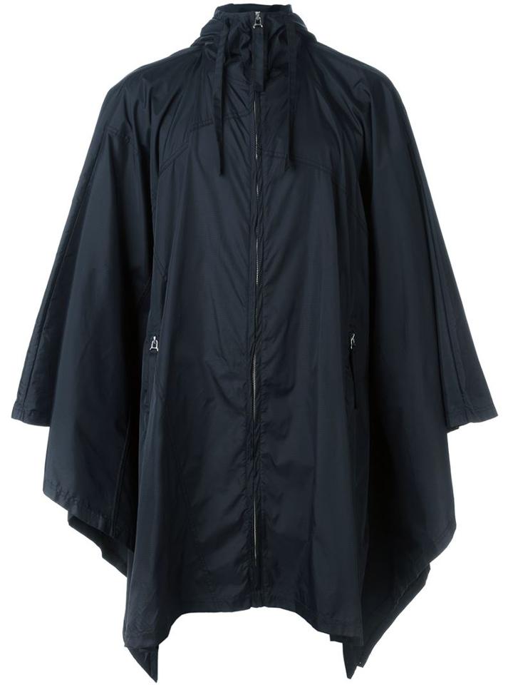 Blood Brother Flared Hood Raincoat, Men's, Black, Nylon