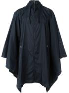 Blood Brother Flared Hood Raincoat, Men's, Black, Nylon