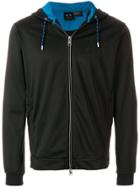 Armani Exchange Zipped Hooded Jacket - Black
