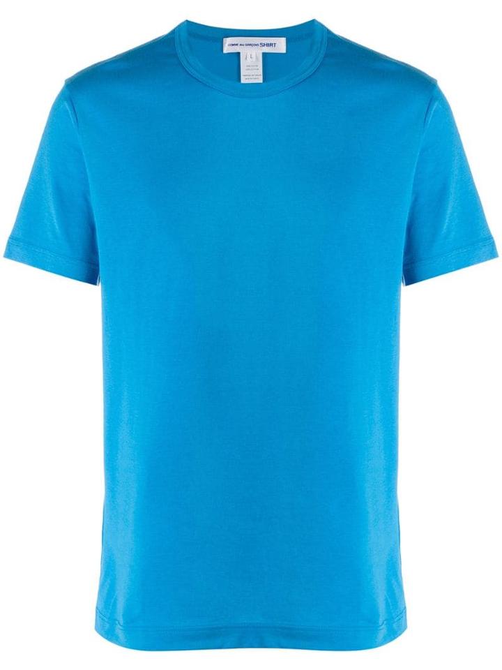 Comme Des Garçons Plain T-shirt - Blue