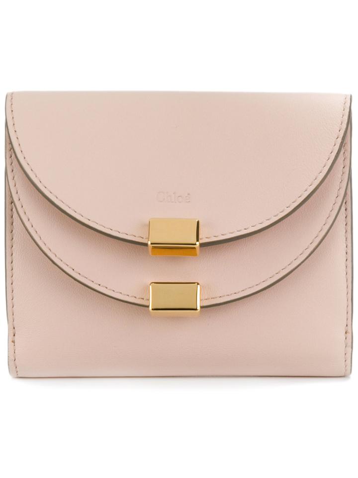 Chloé Georgia Bifold Wallet - Pink & Purple