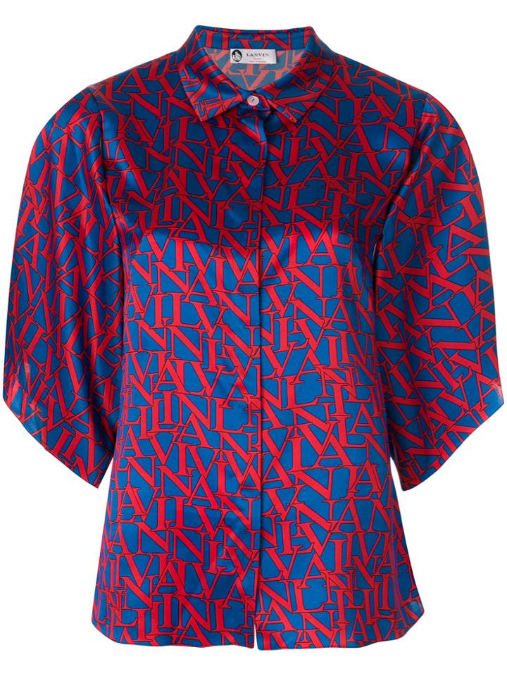 Lanvin Logo Printed Shirt - Red