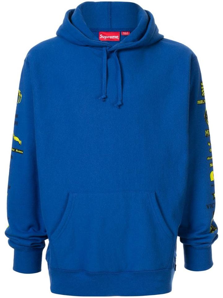 Supreme Menace Hooded Sweatshirt - Blue