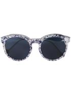 Dior Eyewear - Speckled Frame Sunglasses - Women - Acetate/metal - One Size, Pink/purple, Acetate/metal