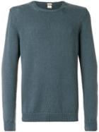 Massimo Alba Round Neck Jumper - Blue