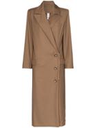 Marta Jakubowski Magnolia Wrap-style Long Coat - Brown