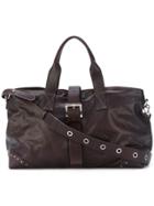 P.a.r.o.s.h. Studded Buckle Tote Bag - Brown