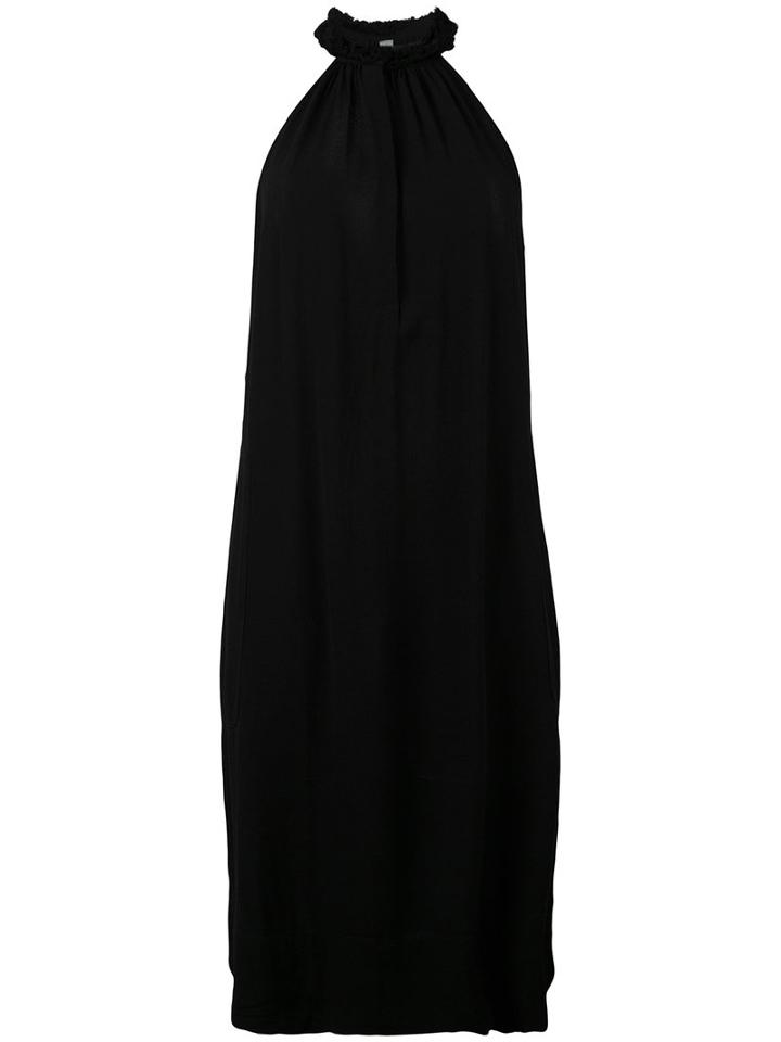Raquel Allegra - Halterneck Midi Dress - Women - Rayon - 2, Black, Rayon