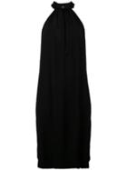 Raquel Allegra - Halterneck Midi Dress - Women - Rayon - 2, Black, Rayon