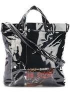 Comme Des Garçons Shirt Pvc Shopper Tote Bag - Black
