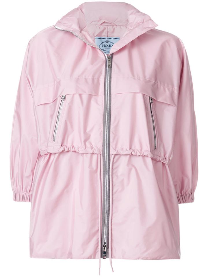 Prada Front Zip Jacket - Pink & Purple