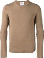 Valentino Crew Neck Jumper, Men's, Size: Small, Brown, Camel Hair