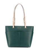 Michael Michael Kors Bedford Pebbled Tote Bag - Green