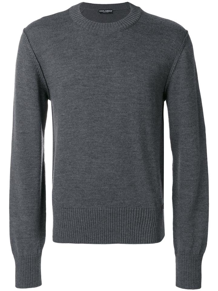 Dolce & Gabbana Crew Neck Jumper - Grey