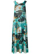 Lygia & Nanny Vestido Manati Jersey Estampado - Blue