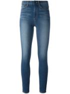 Paige High-waisted Skinny Jeans, Women's, Size: 30, Blue, Rayon/cotton/polyester/spandex/elastane