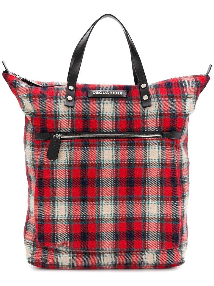 Dsquared2 Tartan Tote Bag - Multicolour