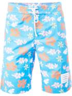 Thom Browne - Floral Print Swim Shorts - Men - Nylon - 3, Blue, Nylon