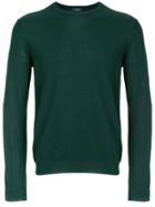 Zanone Crepe Striped Sweater - Green