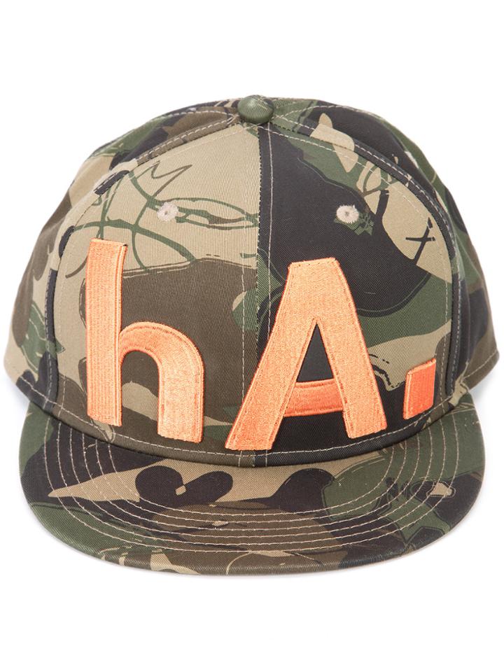 Haculla Camouflage Print Hat - Green
