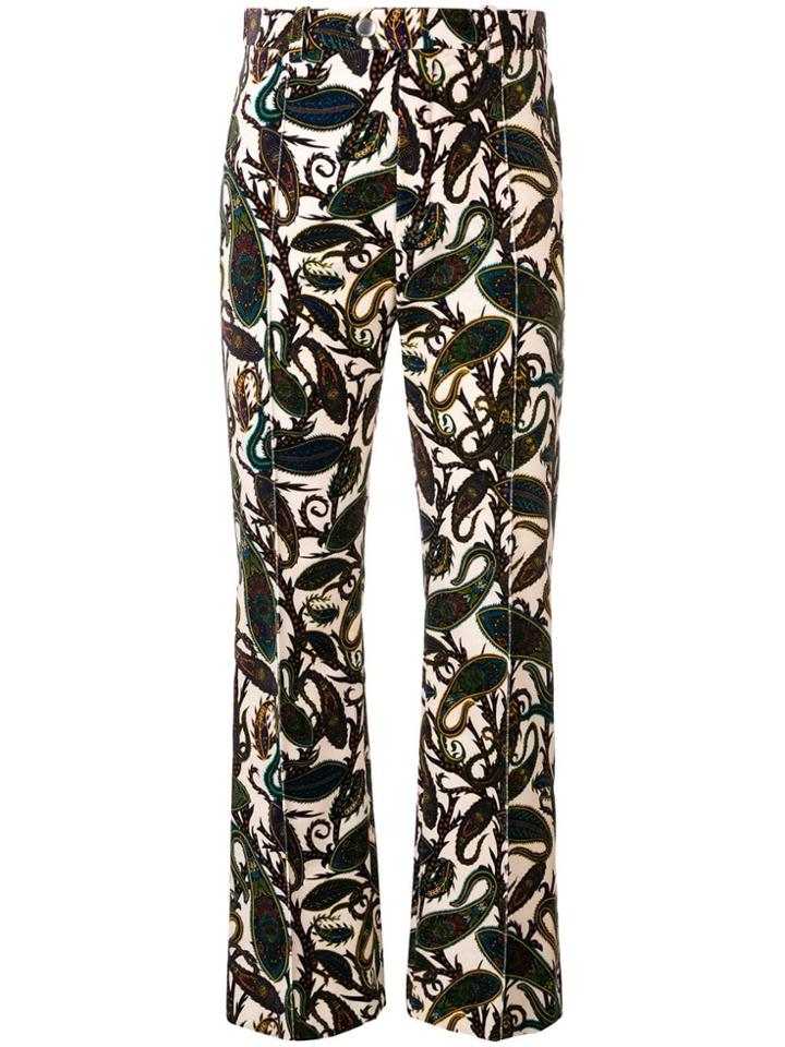Chloé Paisley Print Trousers - Blue