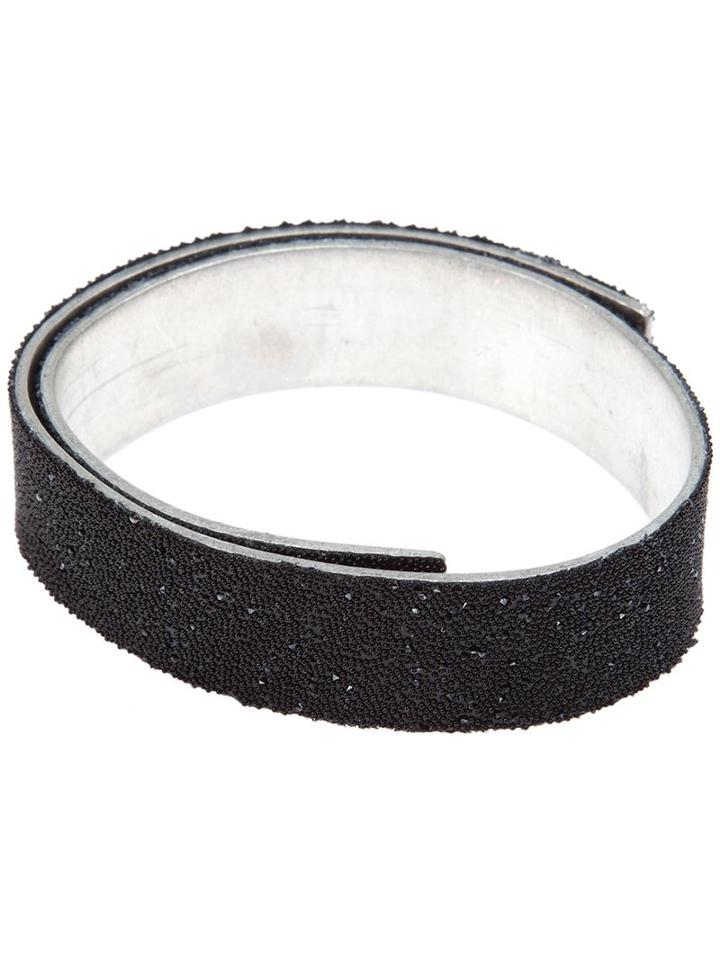 Goti Beaded Bracelet, Women's, Black, Metal Other