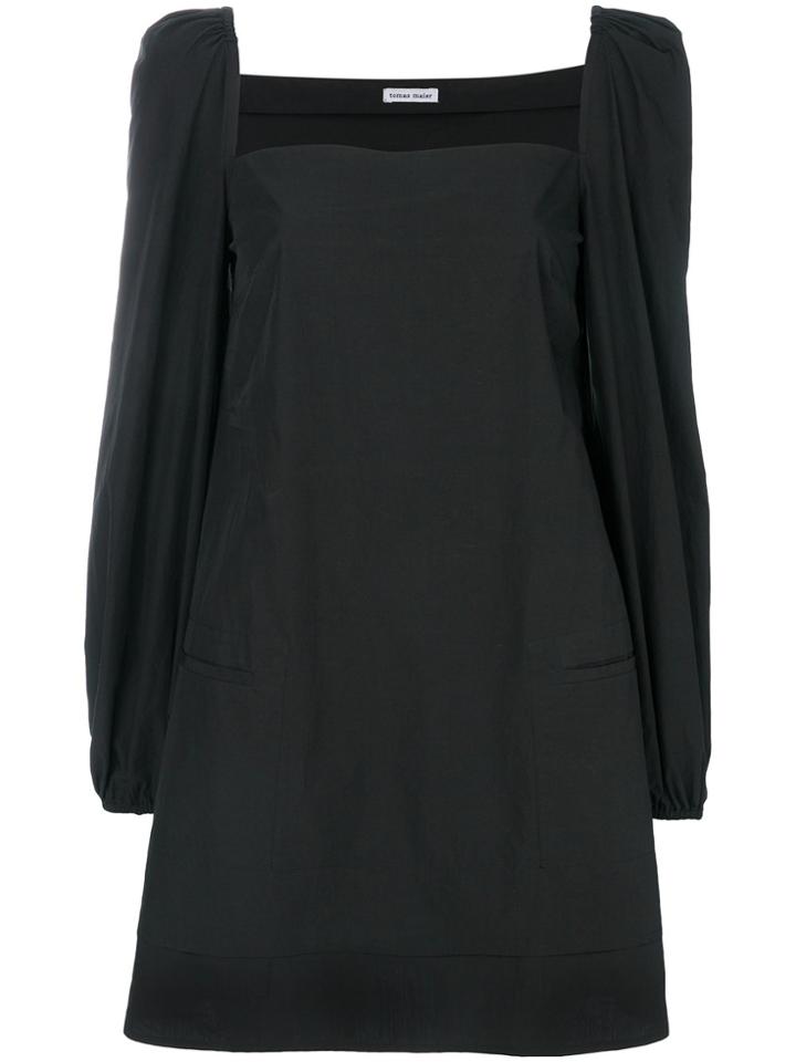 Tomas Maier Airy Poplin Dress - Black