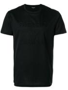 Emporio Armani Logo Embroidered T-shirt - Black