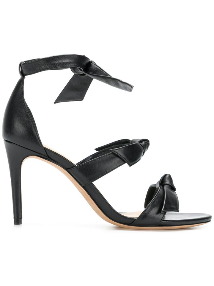 Alexandre Birman Bow Tie High Heel Sandals - Black