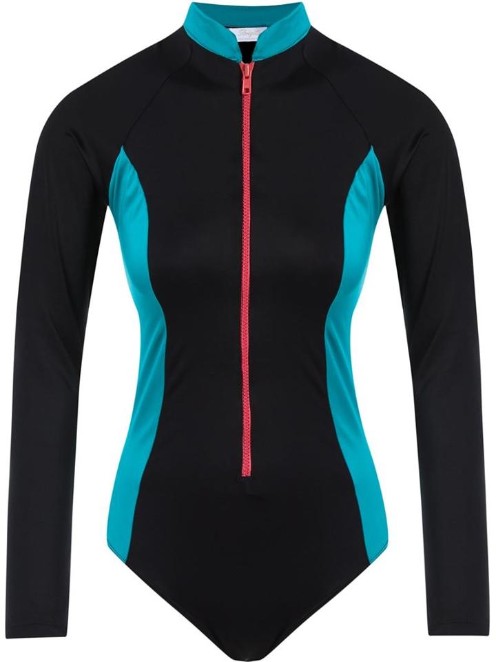 Brigitte Turtle Neck Panelled Bodysuit
