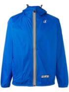 K-way 'dream Team' Print Jacket, Men's, Size: Large, Blue, Polyamide