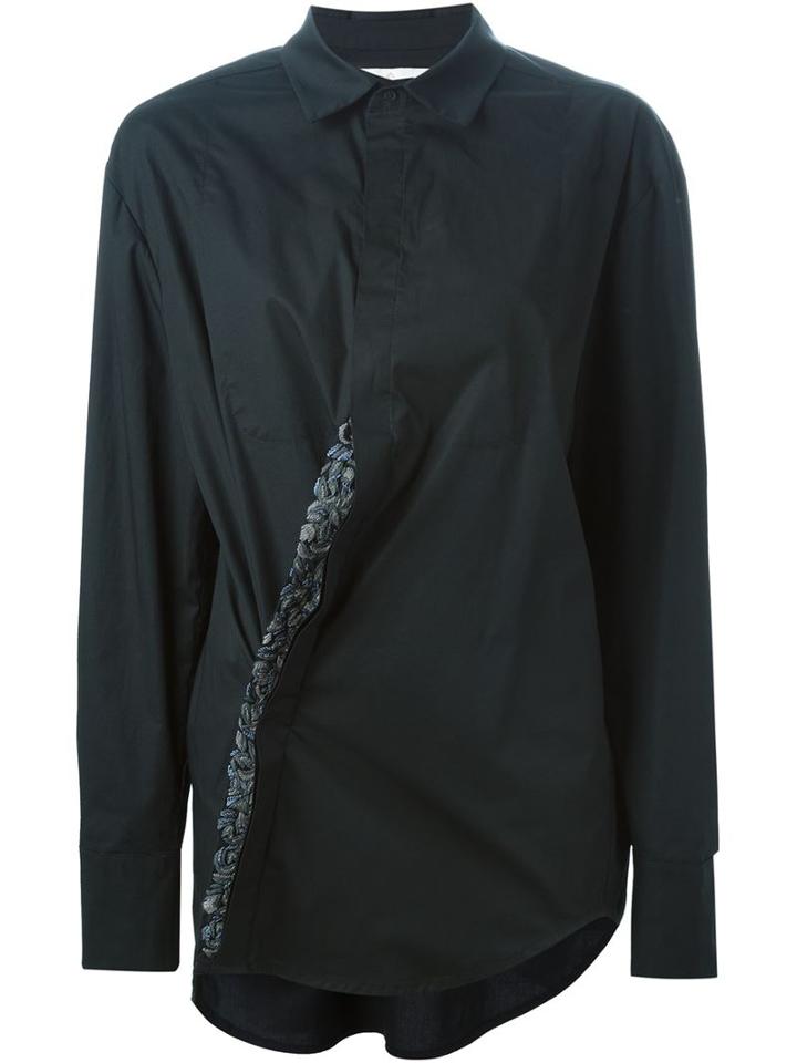 A.f.vandevorst 152 Condor Shirt, Women's, Size: 40, Black, Cotton/spandex/elastane