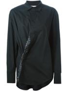 A.f.vandevorst 152 Condor Shirt, Women's, Size: 40, Black, Cotton/spandex/elastane