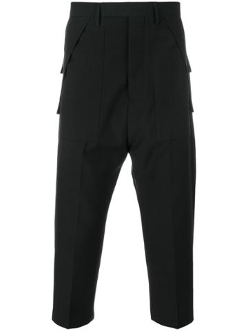 Rick Owens Tailor Style Drop Crotch Cargo Pants - Black