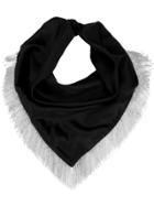 Alexander Wang Fringe Ascot - Black