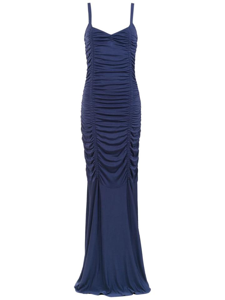 Tufi Duek Long Dress - Pink & Purple